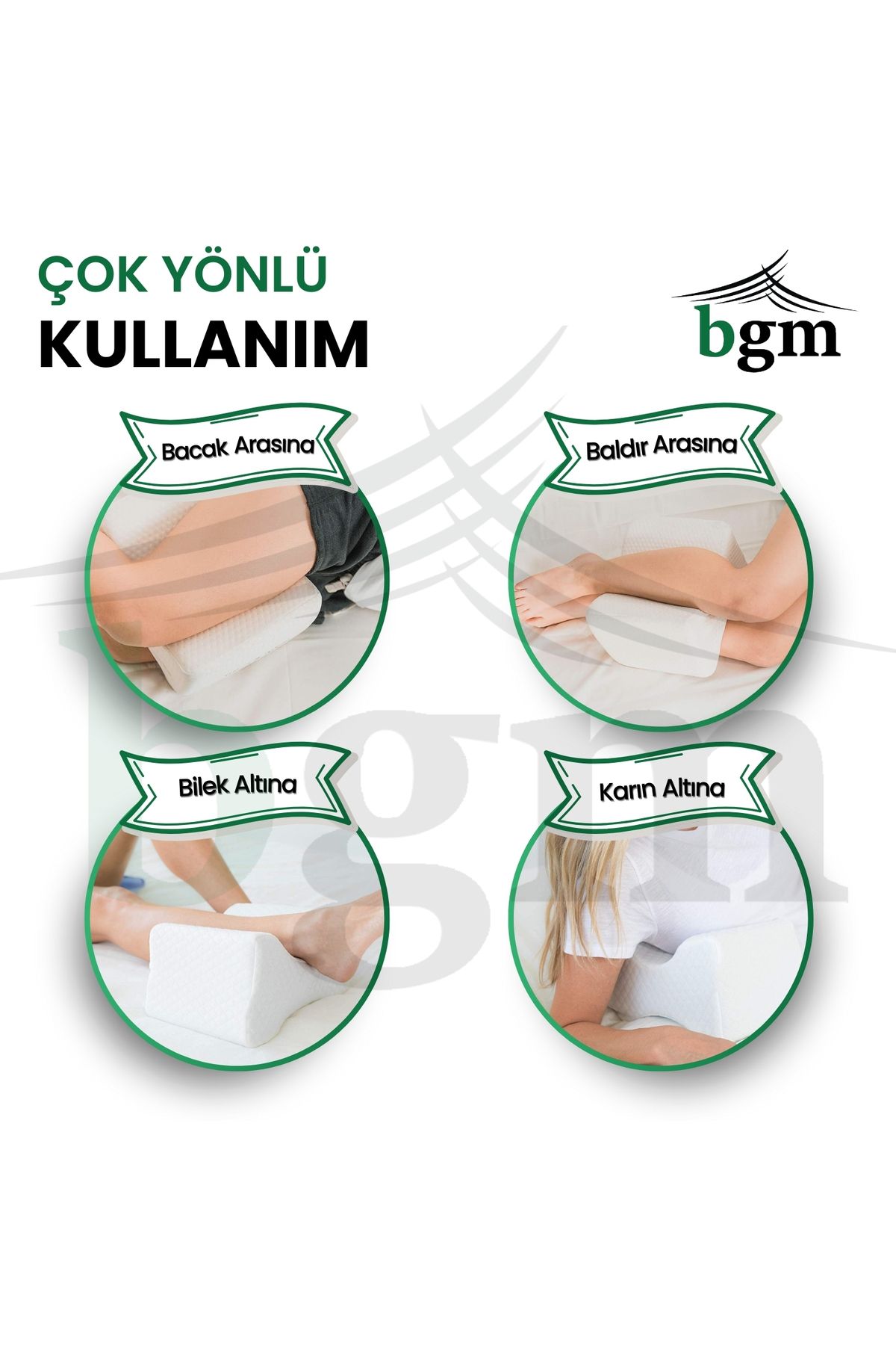 bgm-Orthopedic Visco Pillow - Memory Foam between Legs and Knees 3