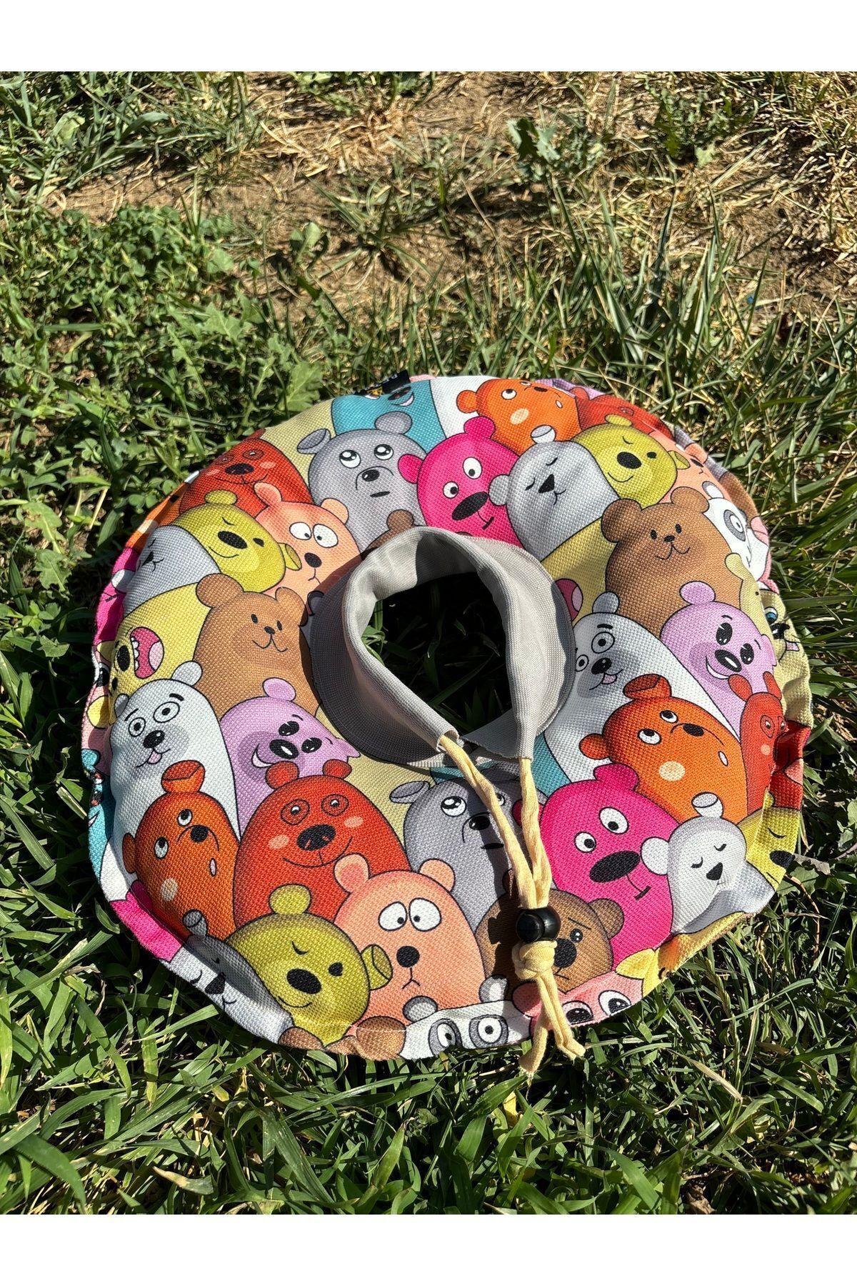 Petris-Elizabeth Collar Cat Dog Operation Neck Collar Pillow - Special Fabric Teddy Bears 3