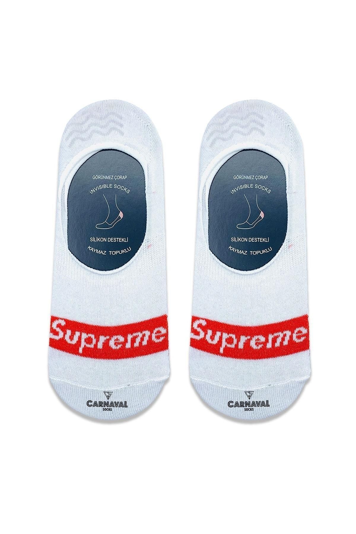 CARNAVAL SOCKS Supreme Colorful Written Ballerina Socks Trendyol