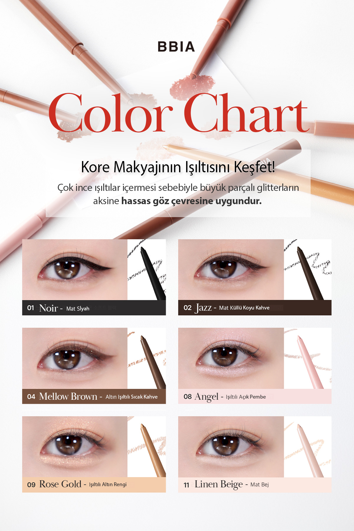 Asansörlü Kalıcı Göz Kalemi BBIA Last Auto Gel Eyeliner — بژ BBIALASTAUT — تصویر 4 از 6