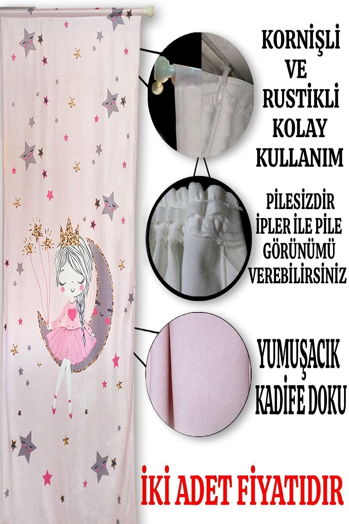 Bebişim Halı Sevimli Balon Tutan Fil Çocuk Çift Kanatlı Çocuk Odası Fon Perde fotoğrafı 2 (önizleme)