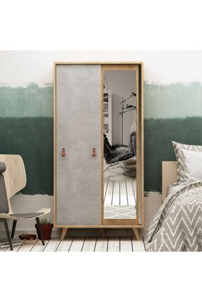 FUHO Troya Aynalı Sürgü Gardırop