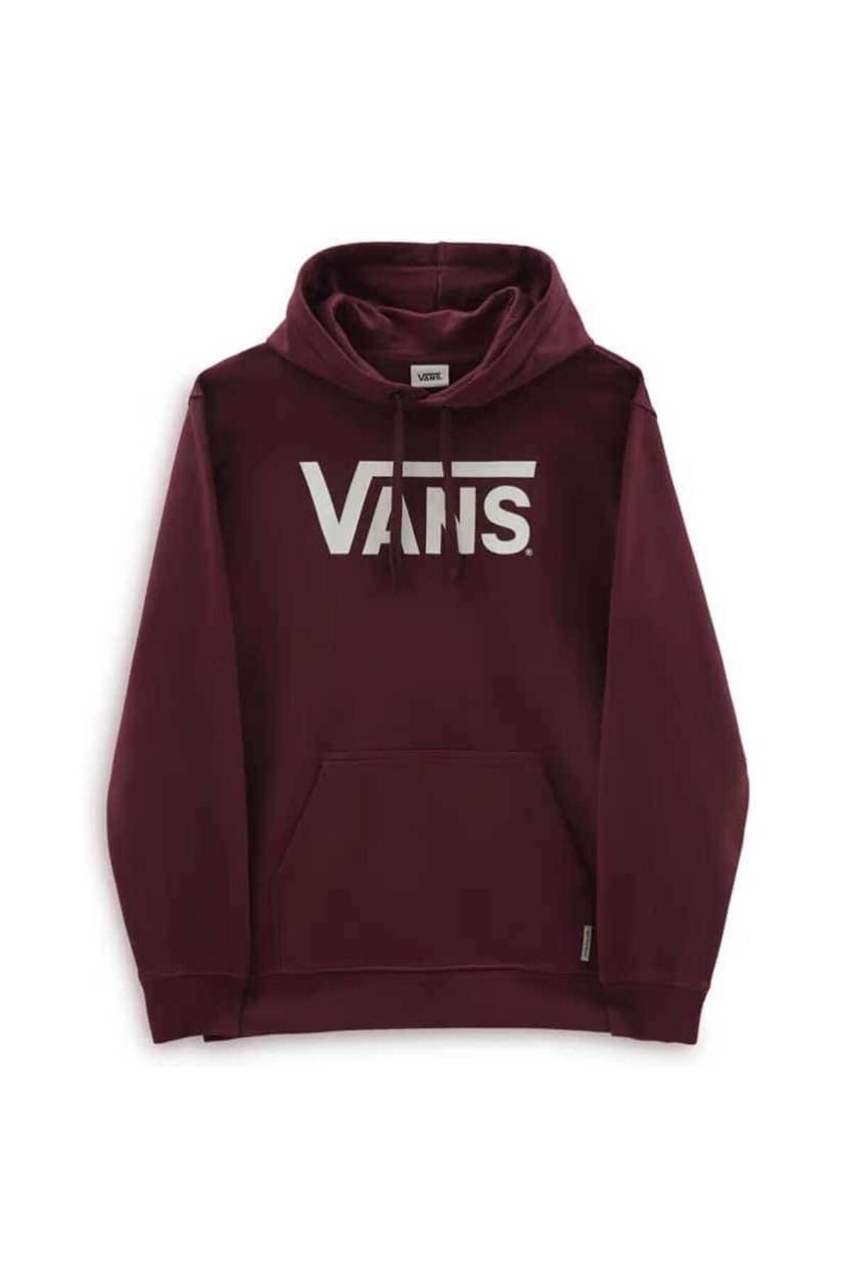 Vans Classic Vans PO B Erkek Sweat Shirt VN0A7Y3X4QU1 Bordo XXL Erkek Giyim
