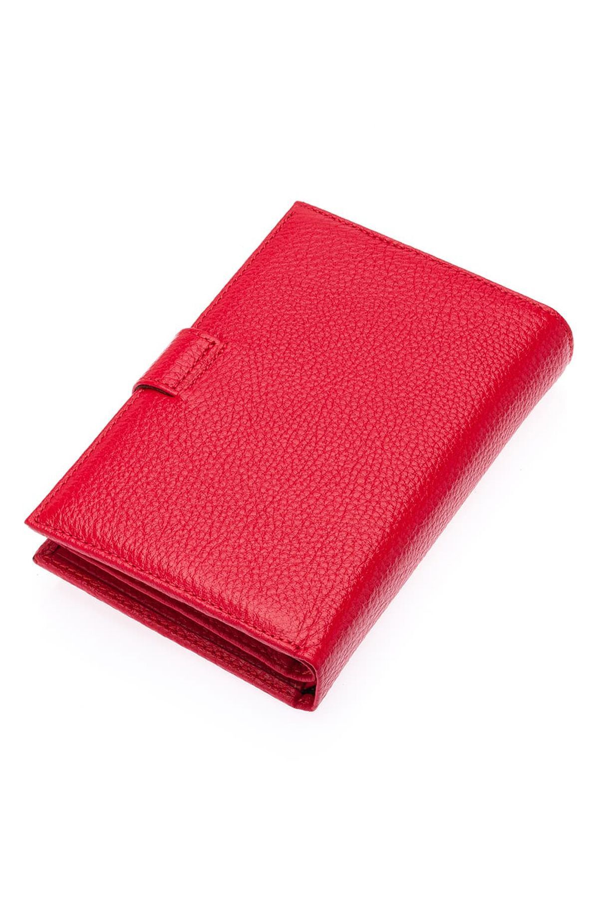 کیف پول مردانه و زنانه قسمت گذرنامه چرمی واقعی WEST POLO RED با CüzCan