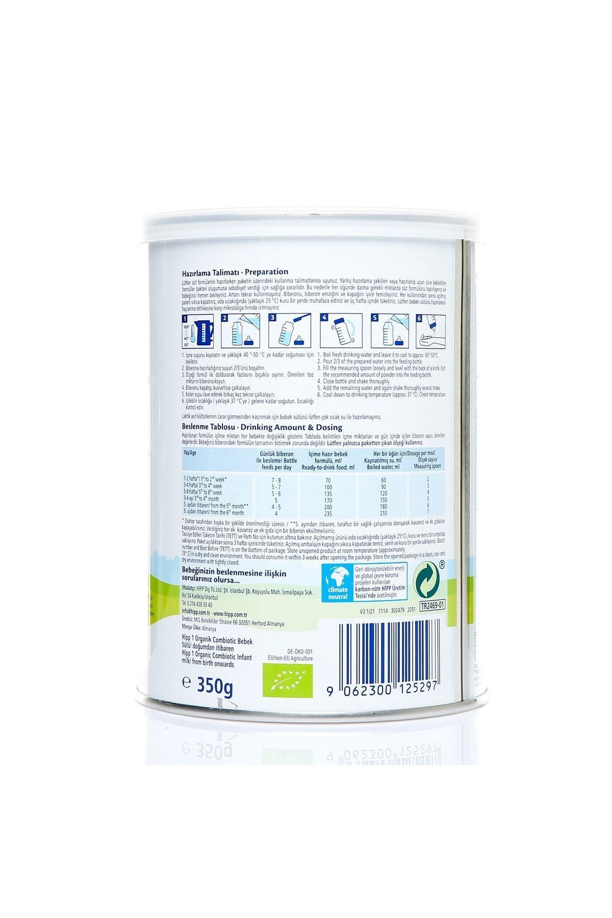 Hipp 1 Organic Combiotic Bebek Sütü 350 Gr fotoğrafı 4 (önizleme)