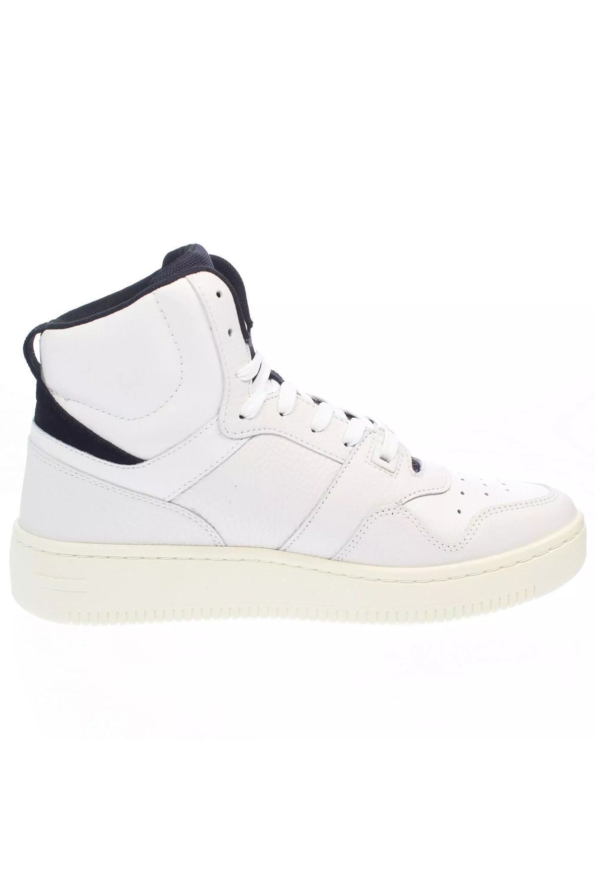 اسنیکر مردانه کفش چرمی سفید چرم میانه EM0EM01258 YBL Tommy Hilfiger