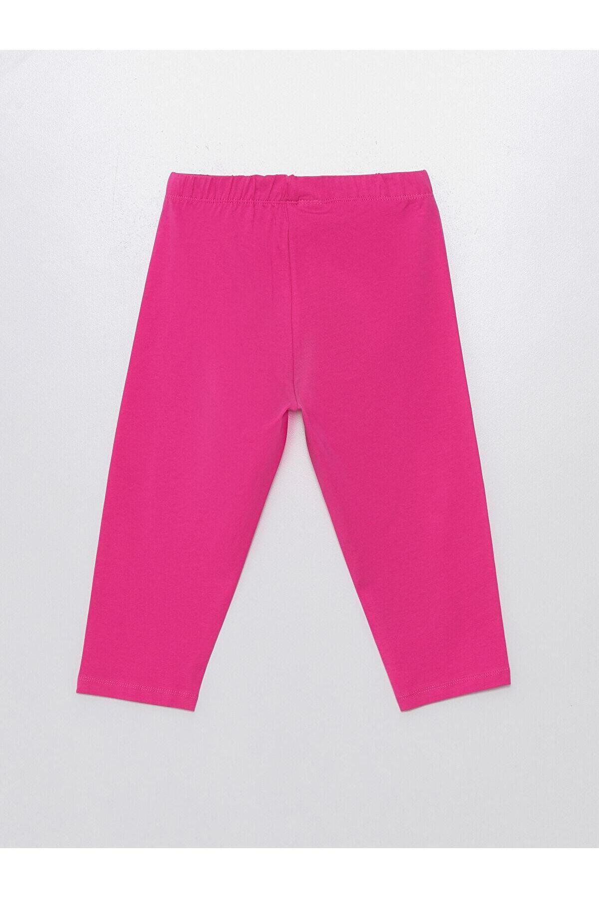 LC Waikiki-Lcw Kids - Fuchsia Basic Girl's Tights, Elastic Waist 2