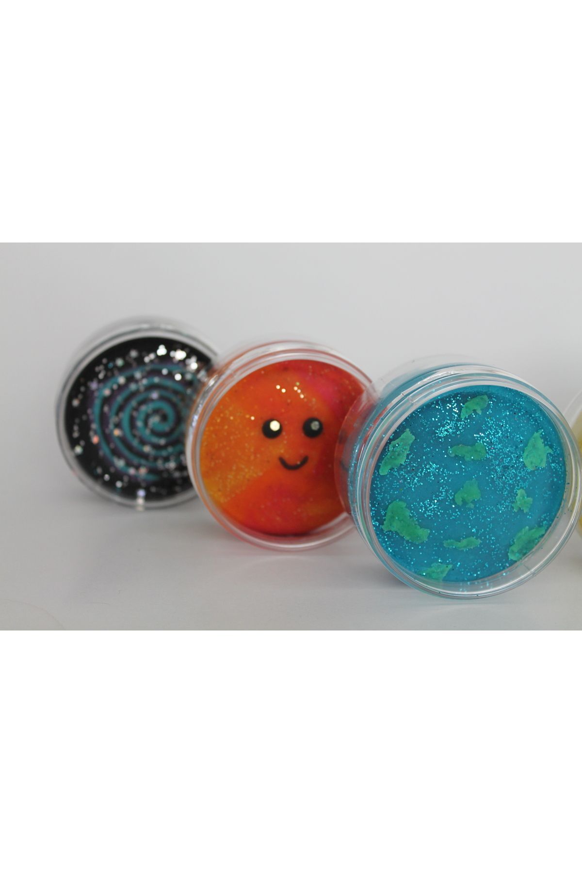 Playmood-125 g Natural Play Dough - Glitter and World Pattern 5