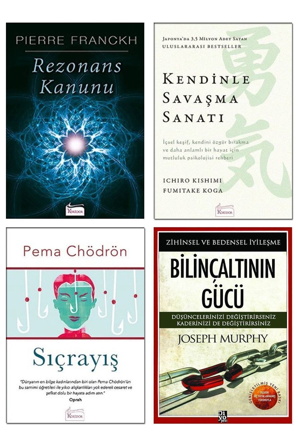 Koridor Yayıncılık Rezonans Kanunu Pierre Franckh Kendinle Savaşma Sanatı Sıçrayış Pema Chödrön Bilinçaltının Gücü