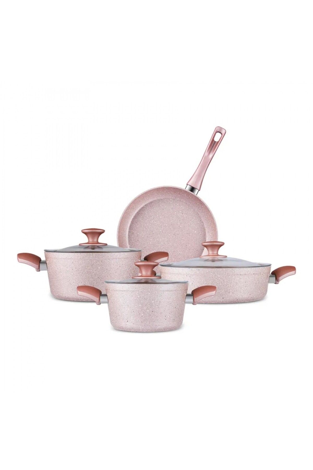 Karaca-Biogranit Rosegold Induktionskochtopf-Set, 7-teilig 1