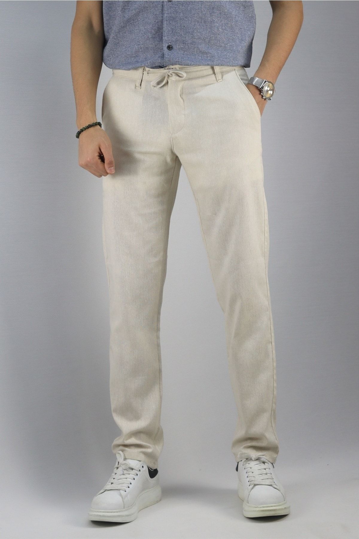 Pantalon lin homme h&m clearance