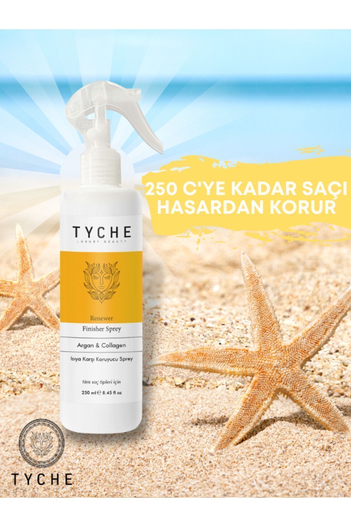 Isıya Karşı Koruyuculu Ve Dökülme Önleyici Saç Spreyi Renewer Finisher Sprey Argan & Collagen 250ml — TK00118 — تصویر 6 از 7