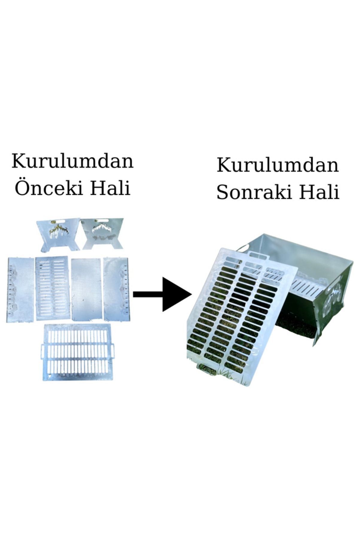 Metal Mangal Izgaralı Kolay Kurulumlu Ve Taşınabilir Çantalı Mangal Wisegrill 9