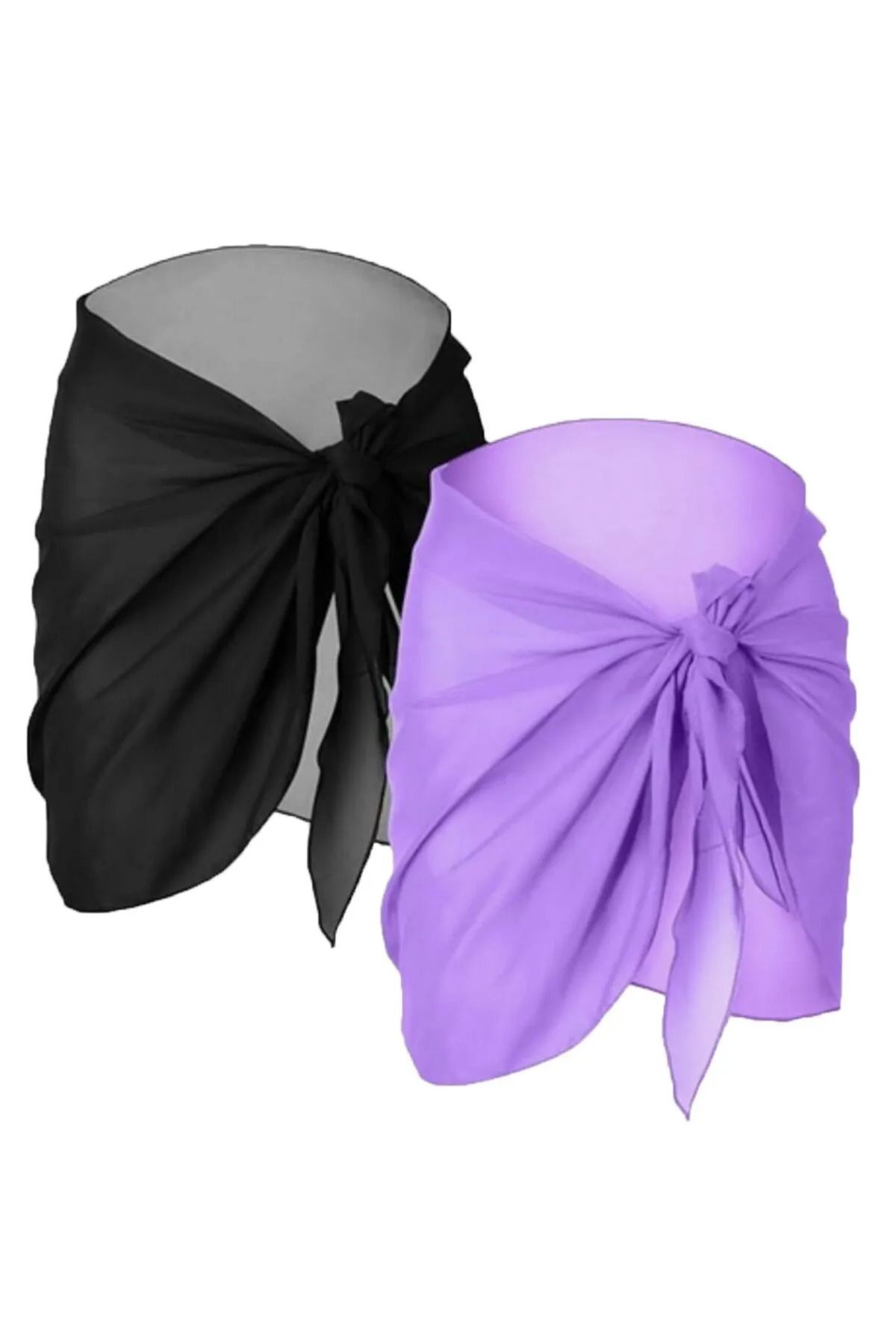 Kutay Collection Set Pareo Din Tul - Pachet De 2 Femeie - Standard