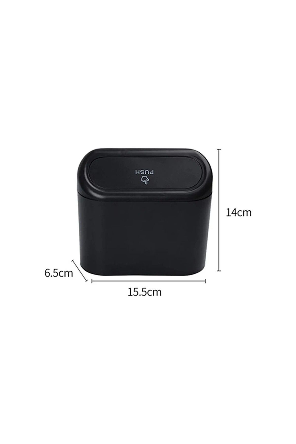 sogex-Portable Car Trash Can - Portable Lid Organizer Push Bucket 4