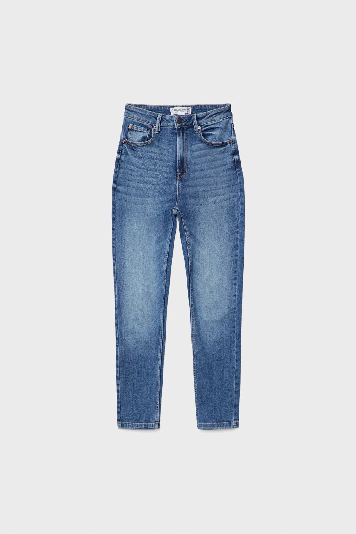 Stradivarius jean mom top