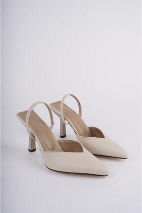 Genel Markalar Arkası Bantlı Topuklu Kadın Ayakkabı