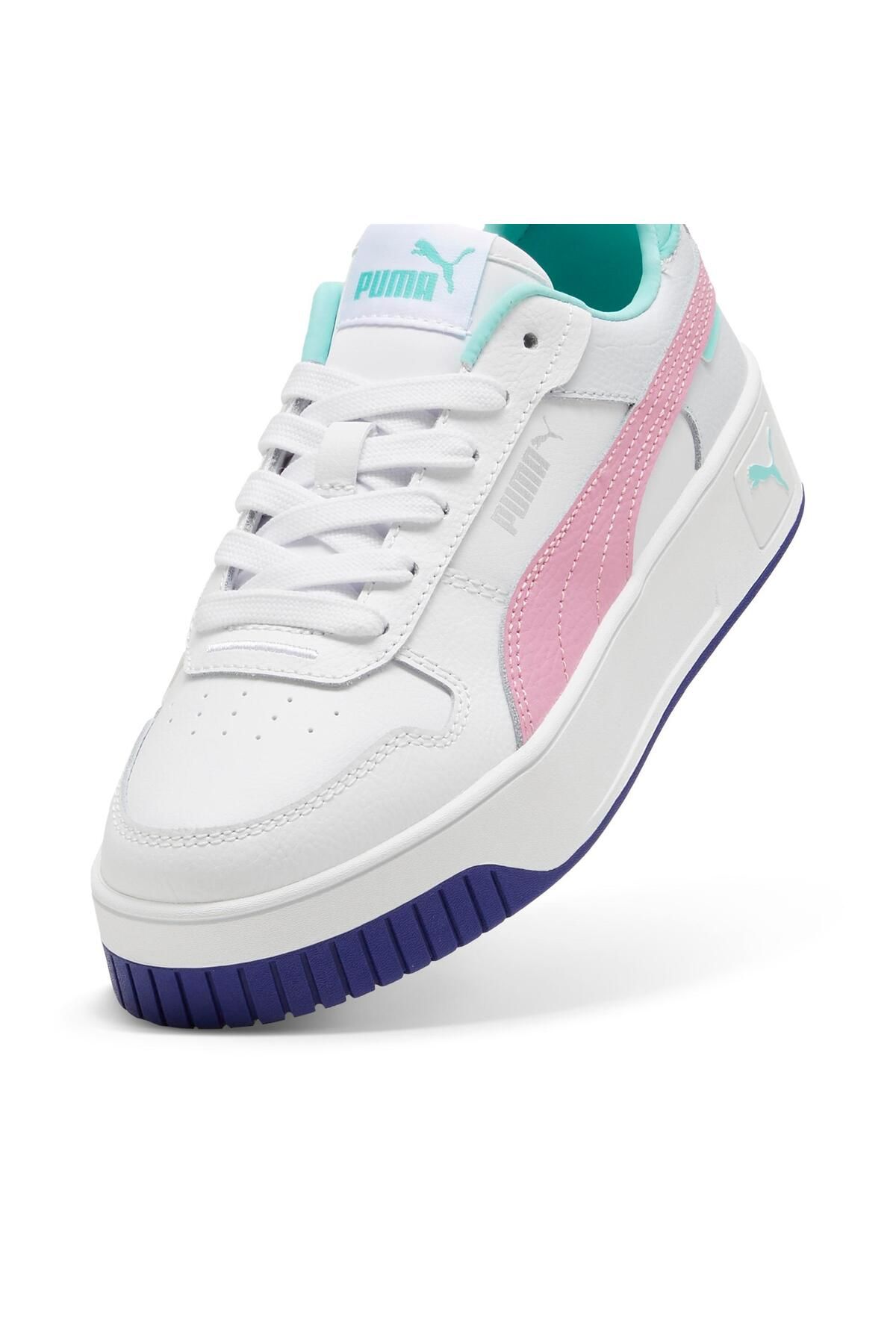 Puma-Carina Street Jr-PUMA - fehér és mályva menta színű tornacipő 5