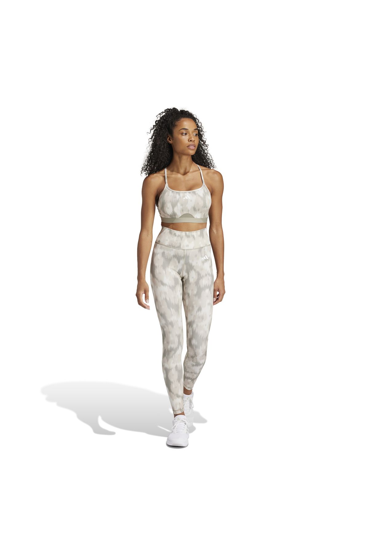 adidas-Aeroreact Training Essentials Light-Support Allover Print Bra 4