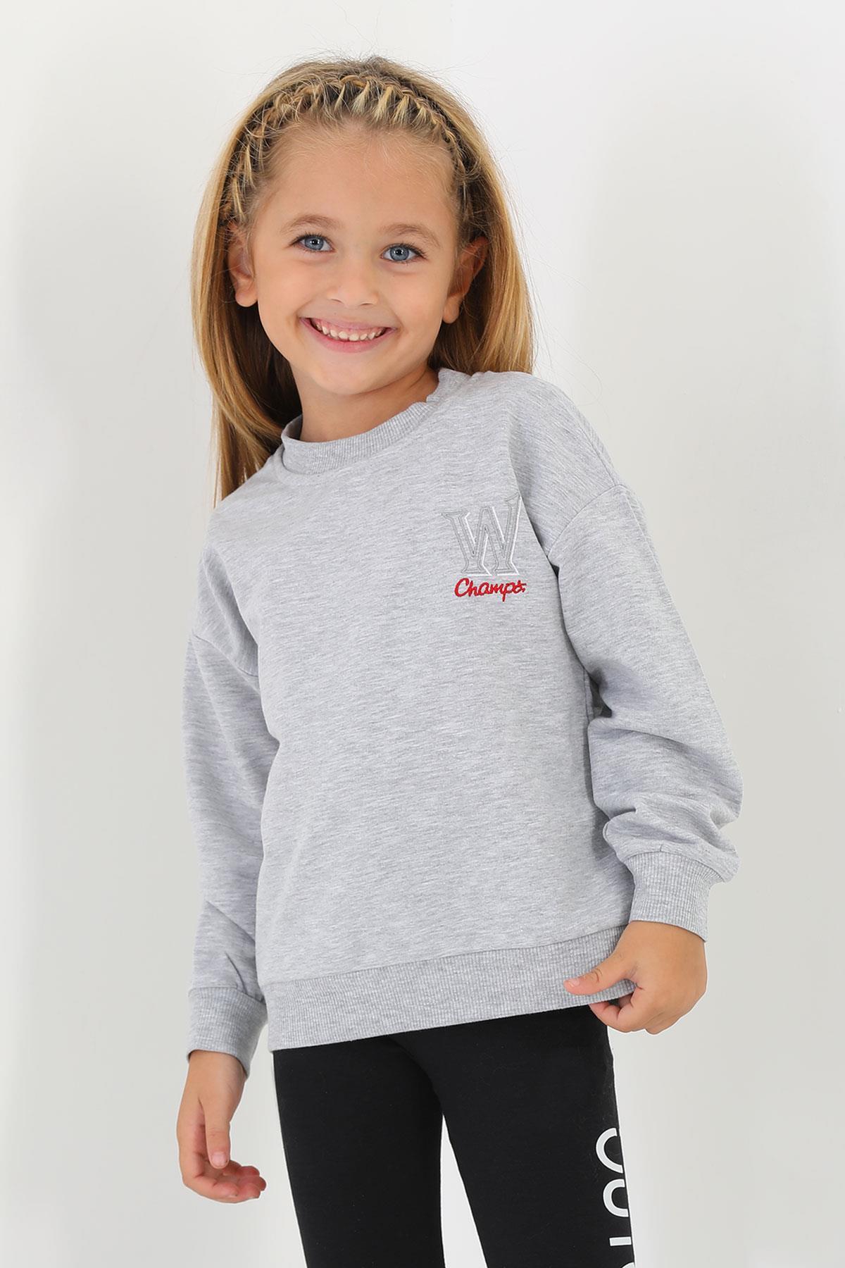 سویشرت پسرانه خاکستری zepkids | 1027854 اورجینال - تصویر 2