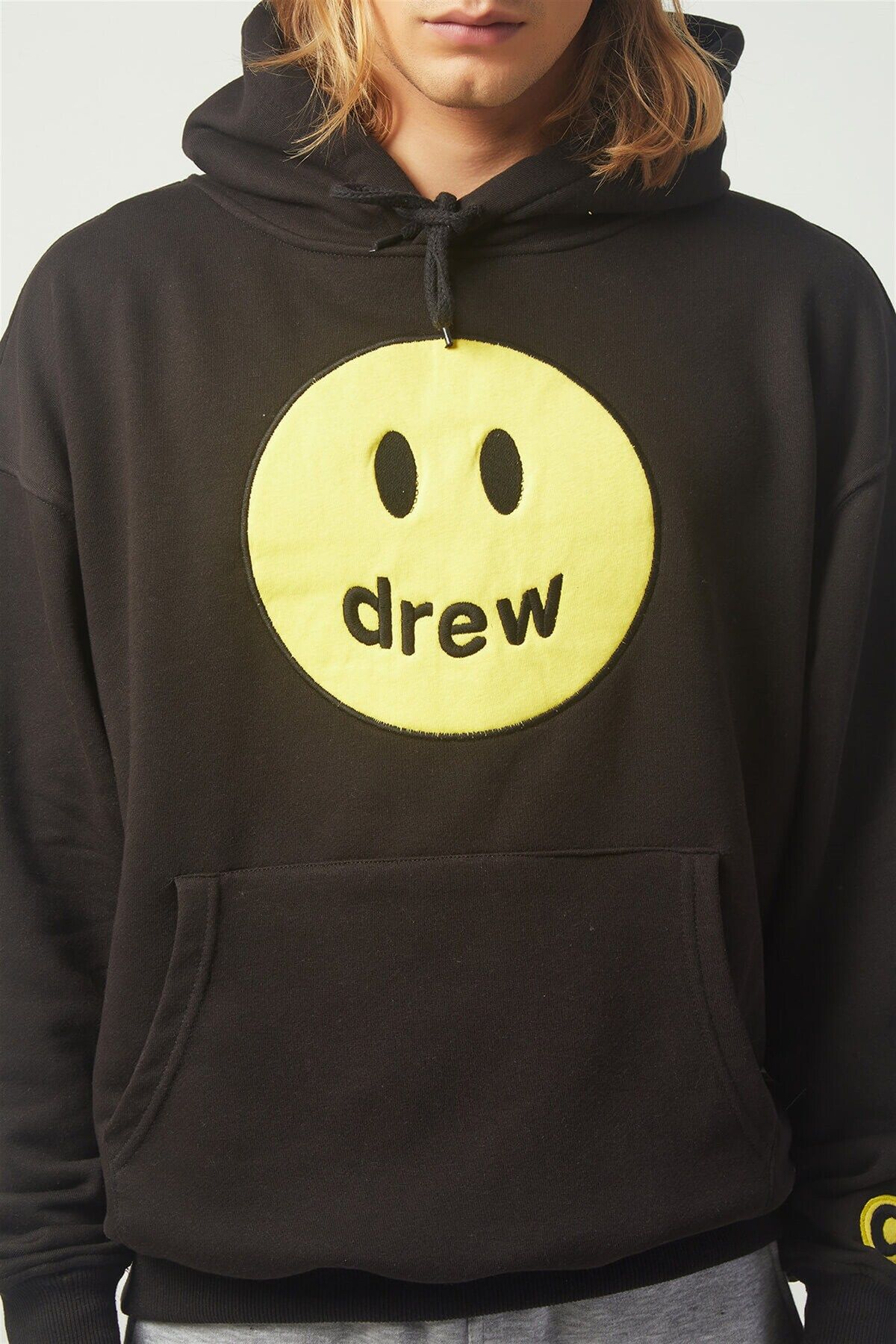 Trendiz Drew Overs ze Sweatshirt Hoodie Siyah Tr30004