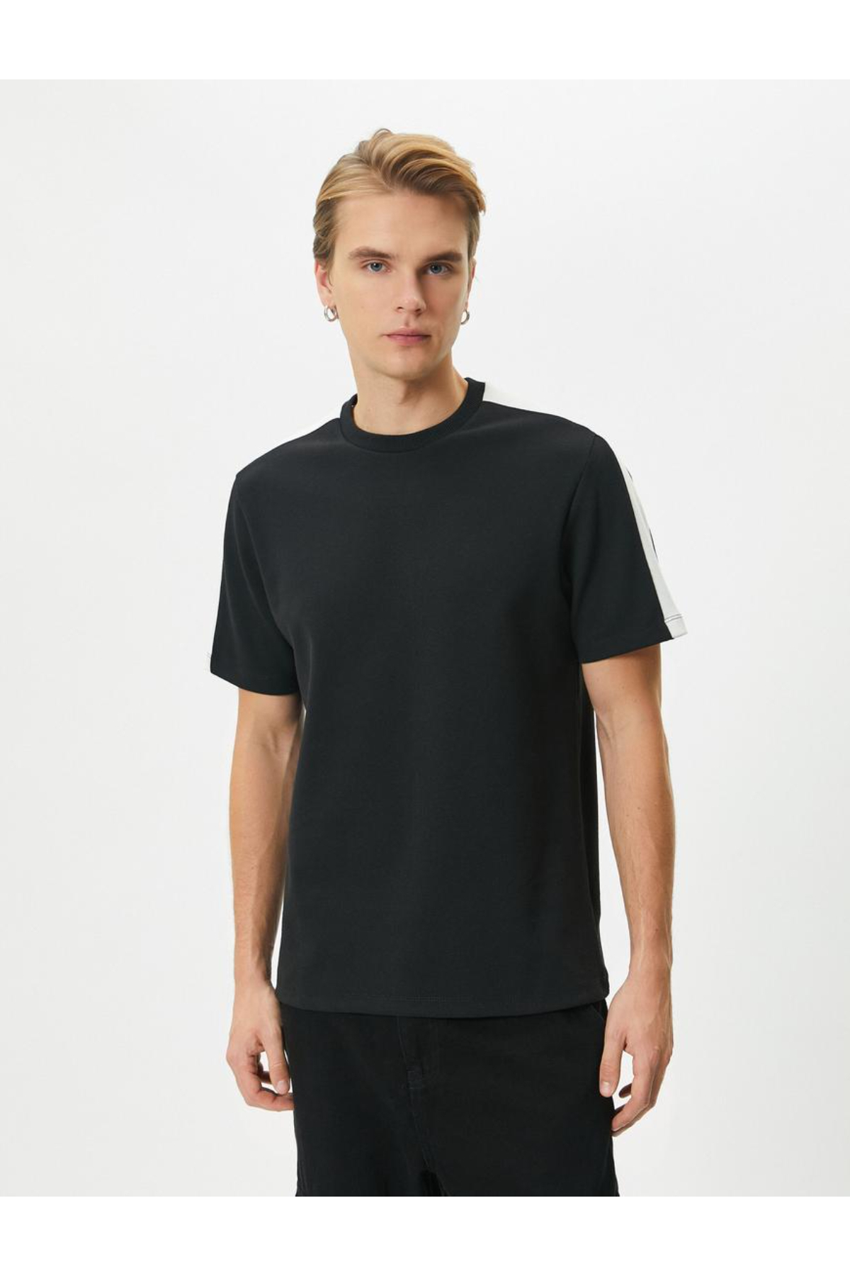 تیشرت مردانه صورتی کوتون | 24YY59001826 اورجینال - تصویر 4