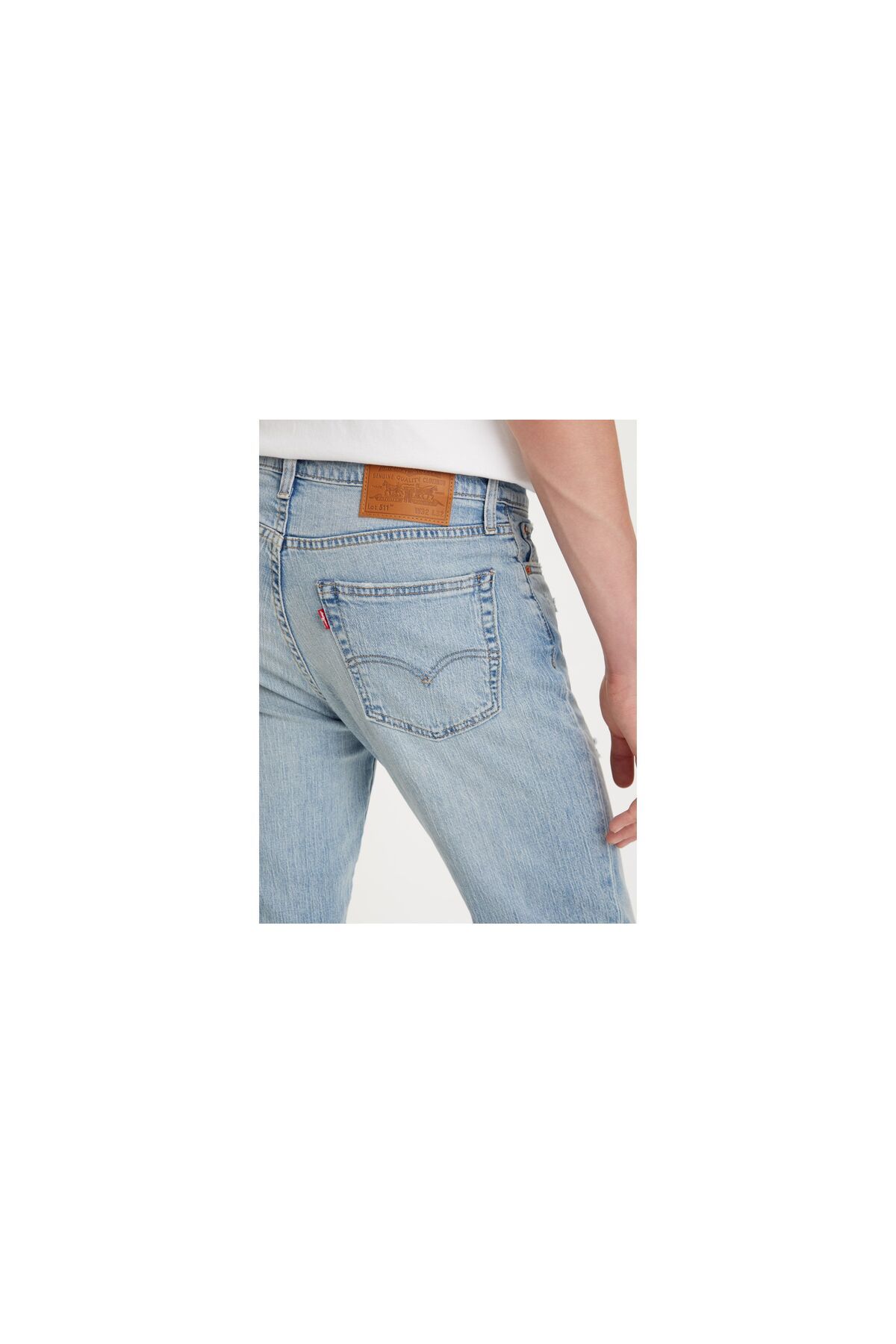 شلوار جین آبی مردانه 511 ™ باریک نور نیلی تخریب شده Levi's
