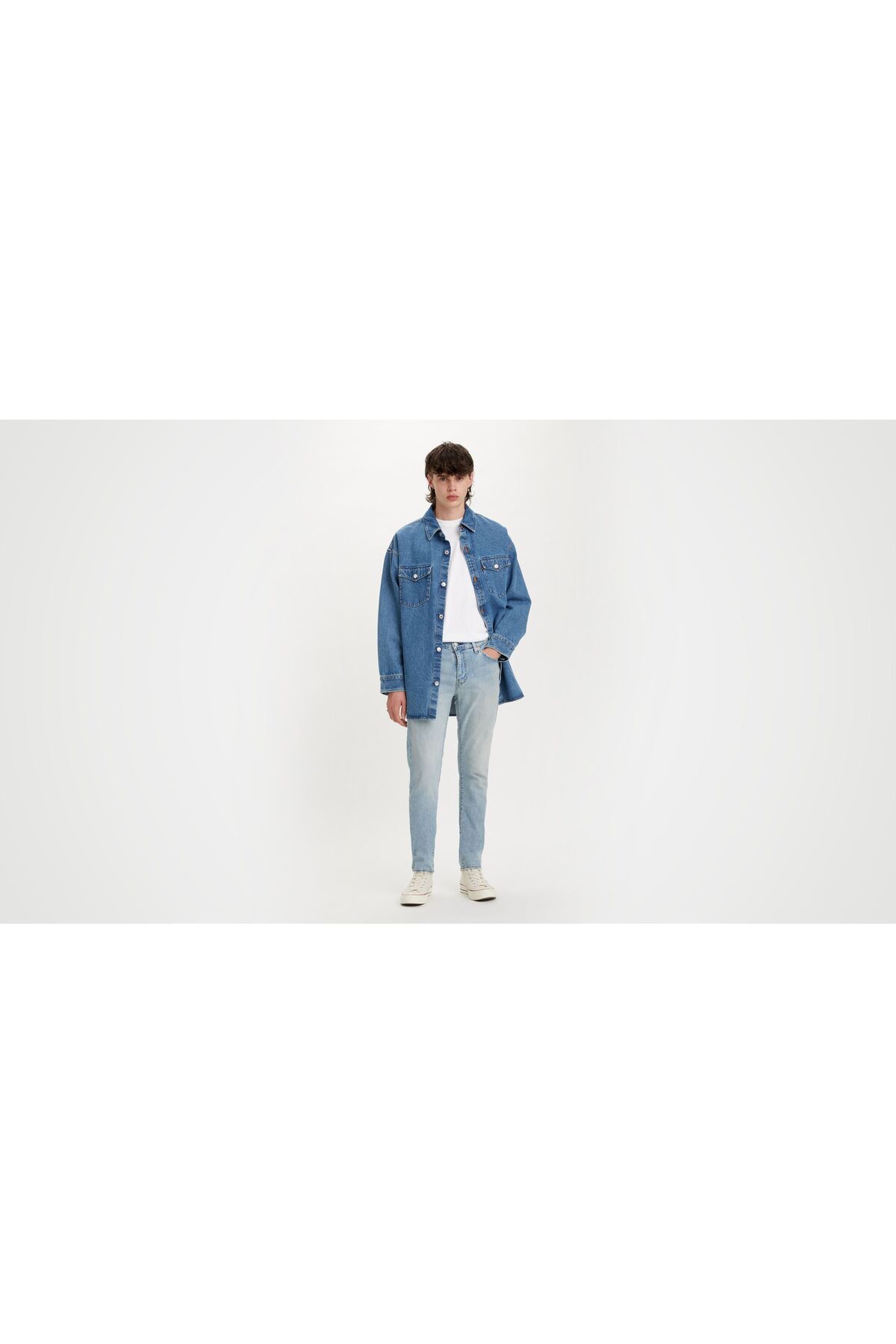 شلوار جین آبی مردانه 511 ™ باریک نور نیلی تخریب شده Levi's