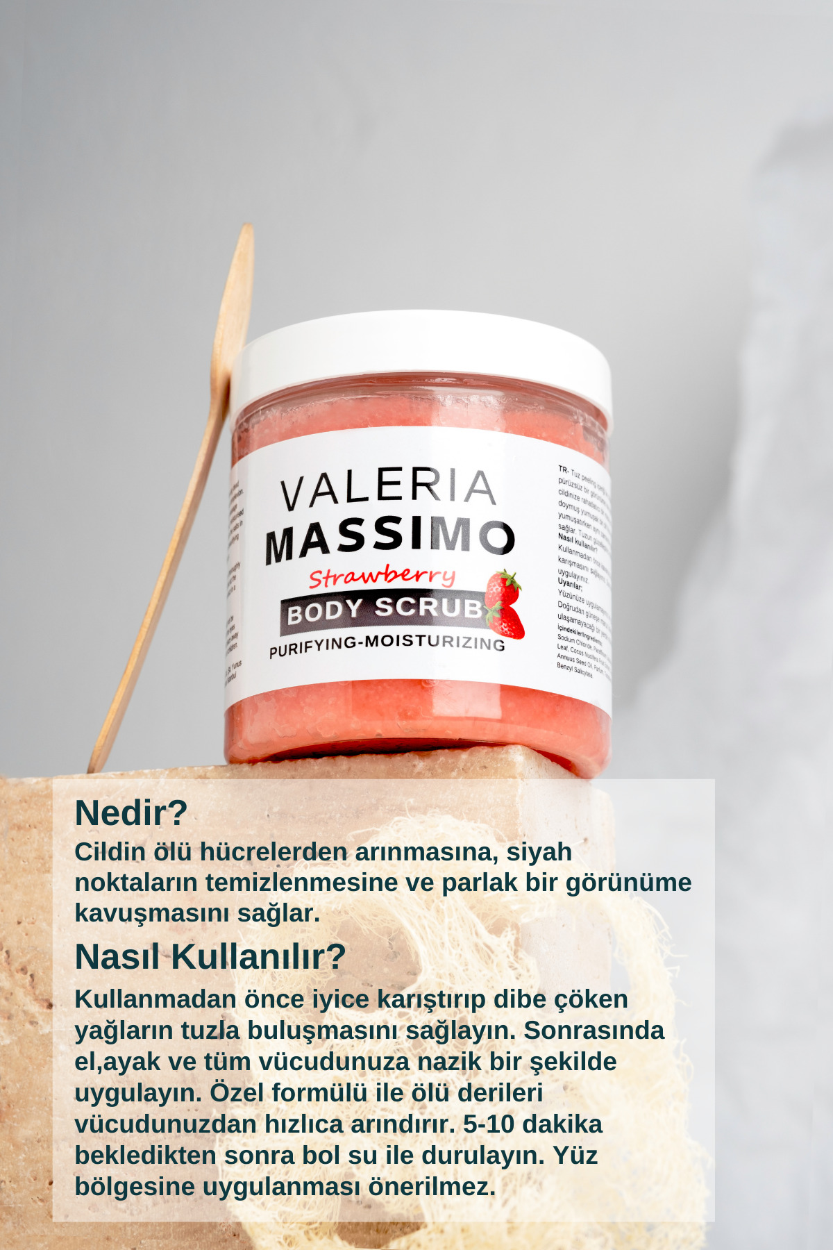 Batık Karşıtı Çilek Özlü Vücut Peelingi 300 gr — peeling — تصویر 2 از 4