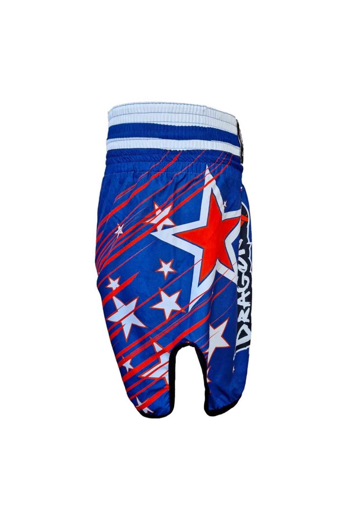 شورت بوکس مردانه و زنانه KB240 KICK BOXING کوتاه دیجیتال چاپ آموزش Dragondo