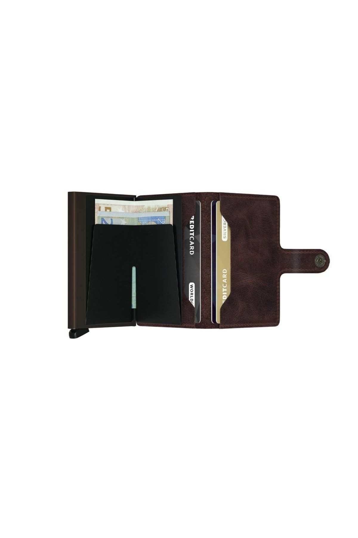 Secrid-Vintage Chocolate Miniwallet - 100% Original europäisches Leder Portemonnaie 4
