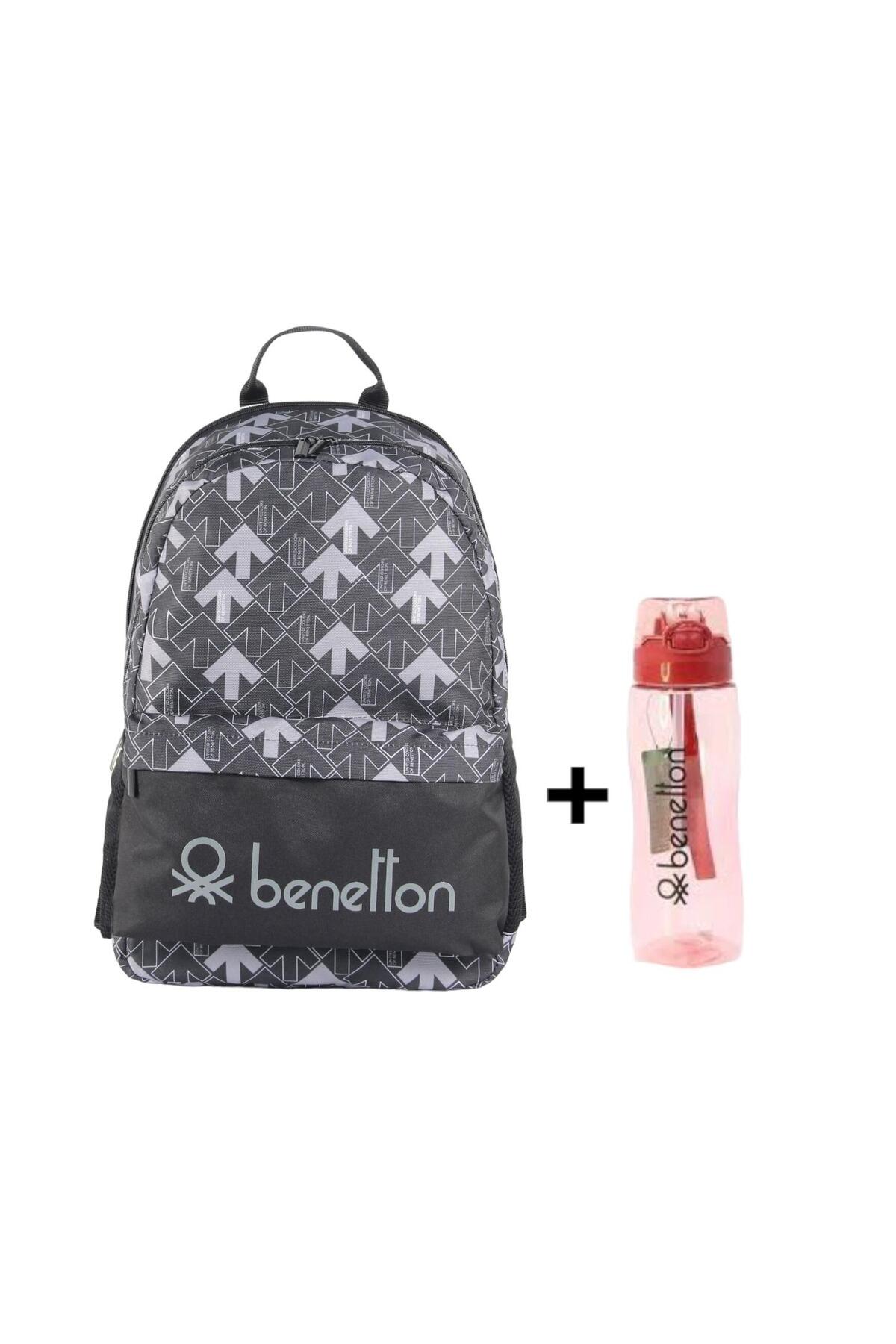 یونایتد کالرز آو بنتون کیف مدرسه ابتدایی دو قسمتی و ست بطری آب