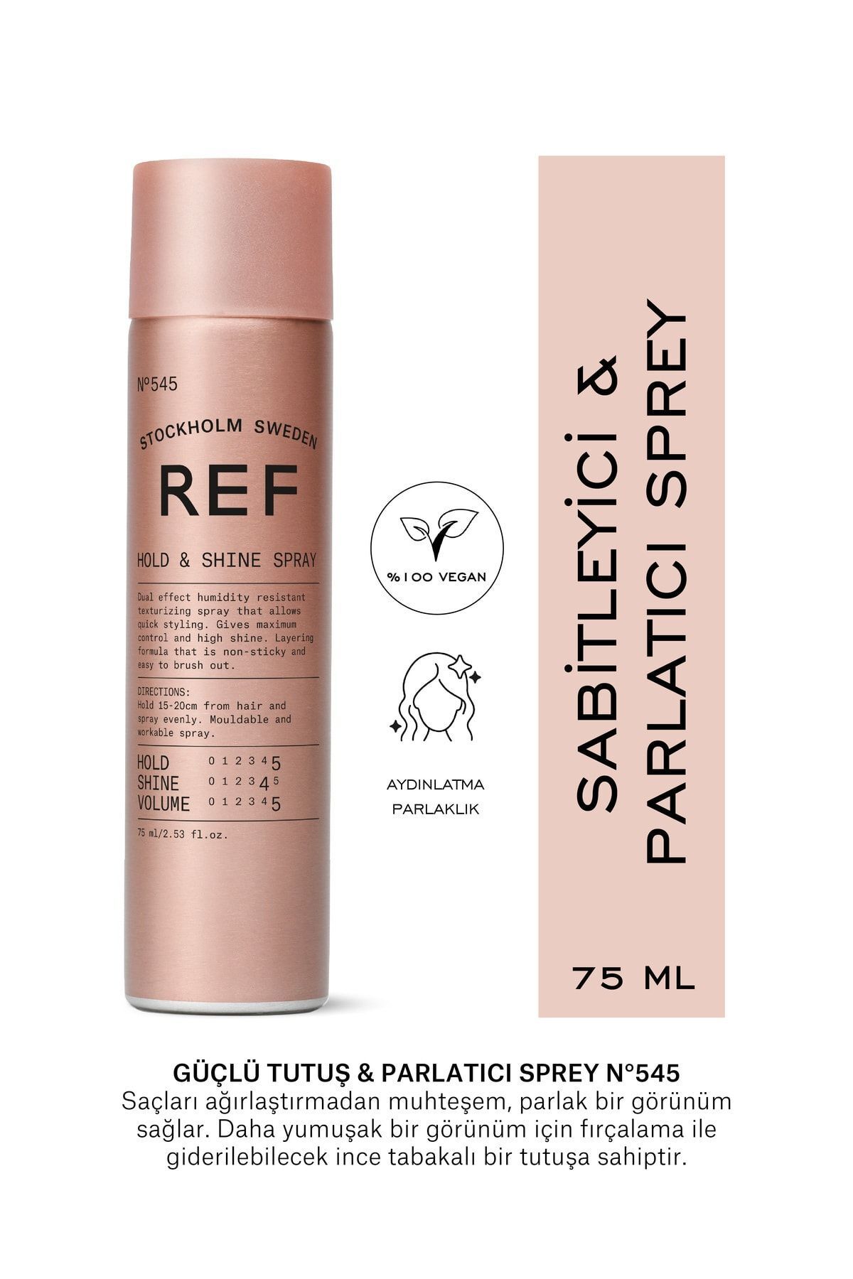 Genel Markalar Hold & Shıne Spray N°545 75 Ml Travel Size Güçlü Tutuş Ve Parlatıcı Sprey — REF31310