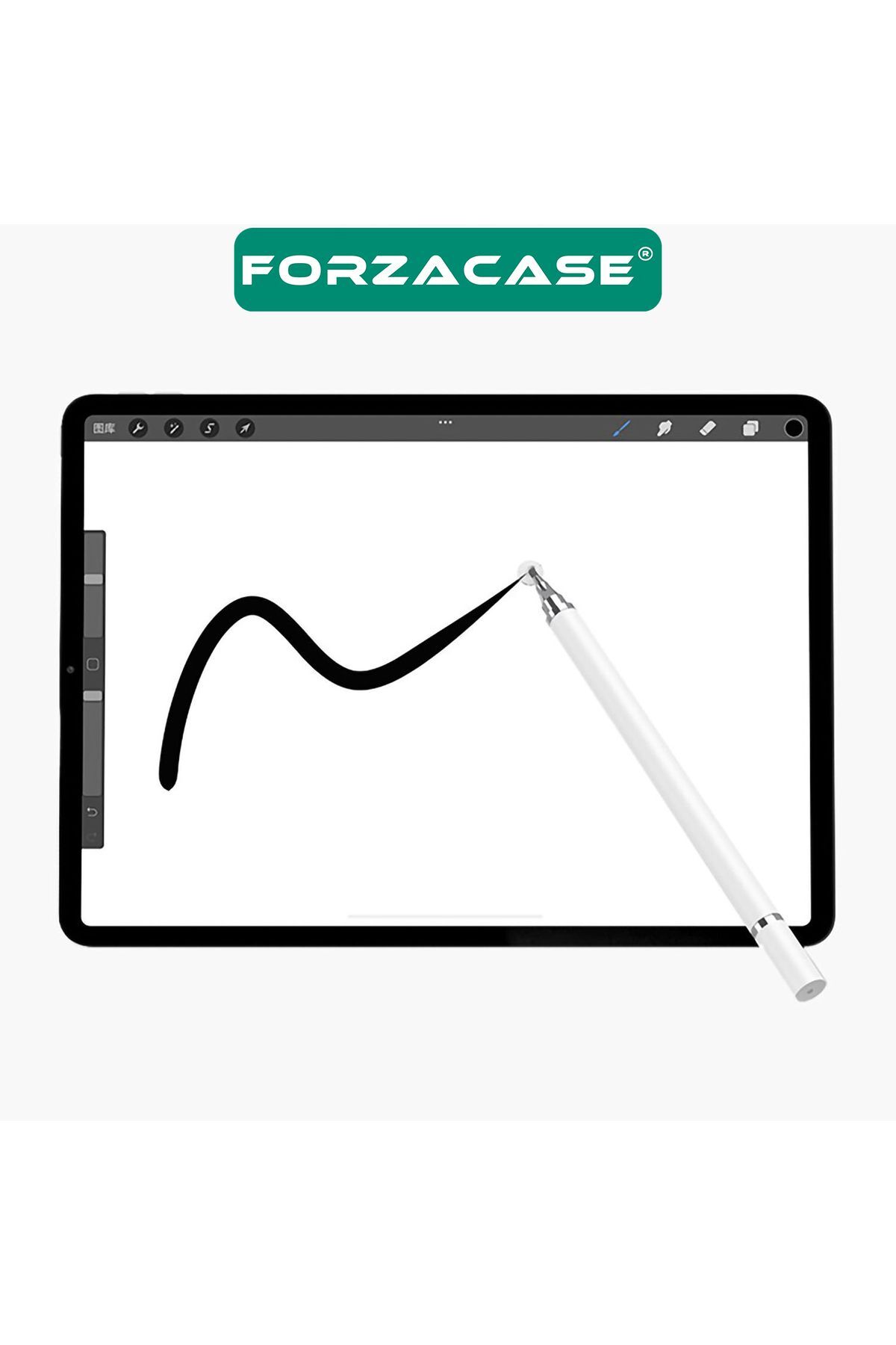 Universal Telefon Tablet iPad 2in1 Disk Uçlu Stylus Pen Dokunmatik Kalem - FC470 4