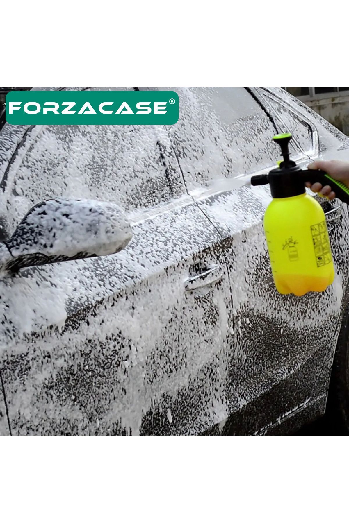 2 Litre Basınçlı Su Köpük Püskürtme Sprey Şişe Çiçek Sulama İlaçlama Araç Yıkama - FC665 3