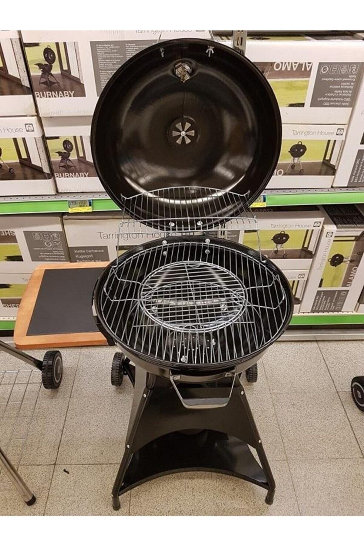 Burnaby Kömürlü Mangal Yuvarlak Küre Mangal Termometreli 53 Cm 2