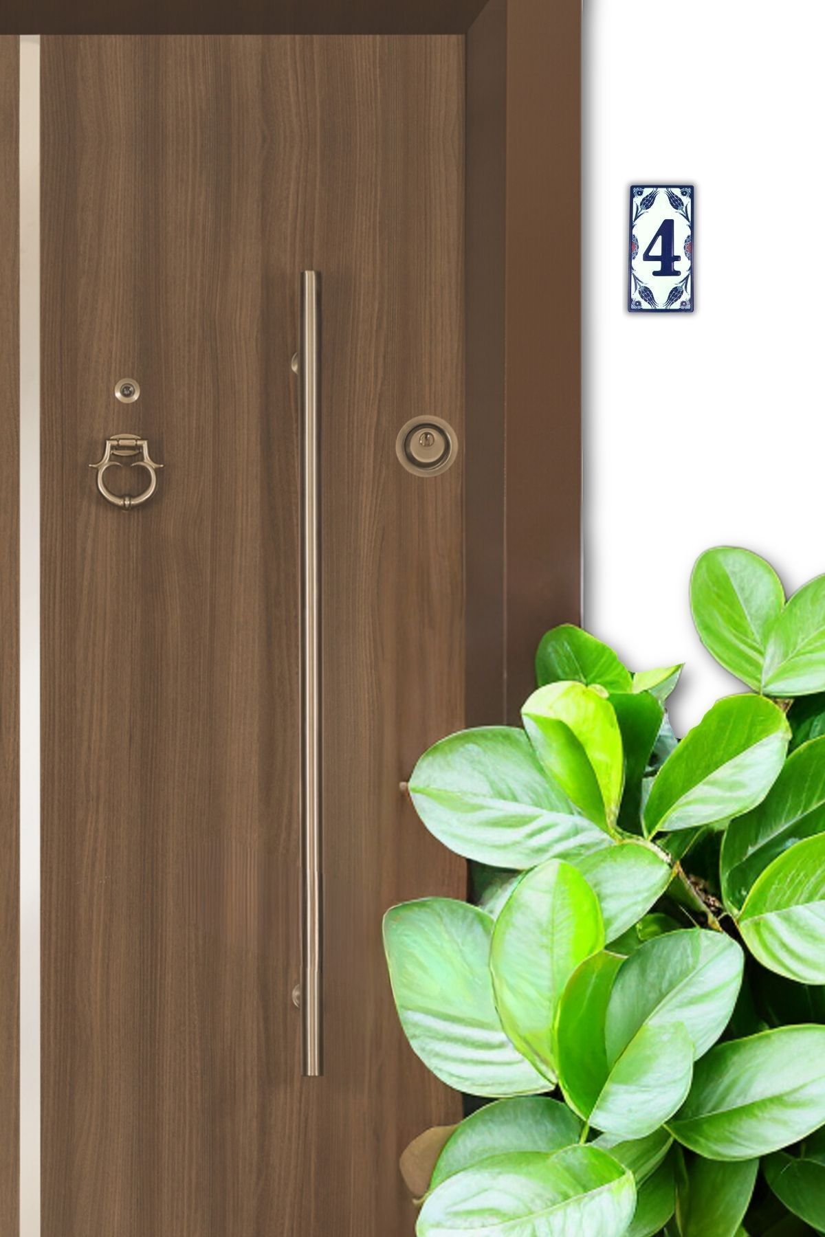 Home-Metal Door Number - Authentic Number 4, Self Adhesive 2