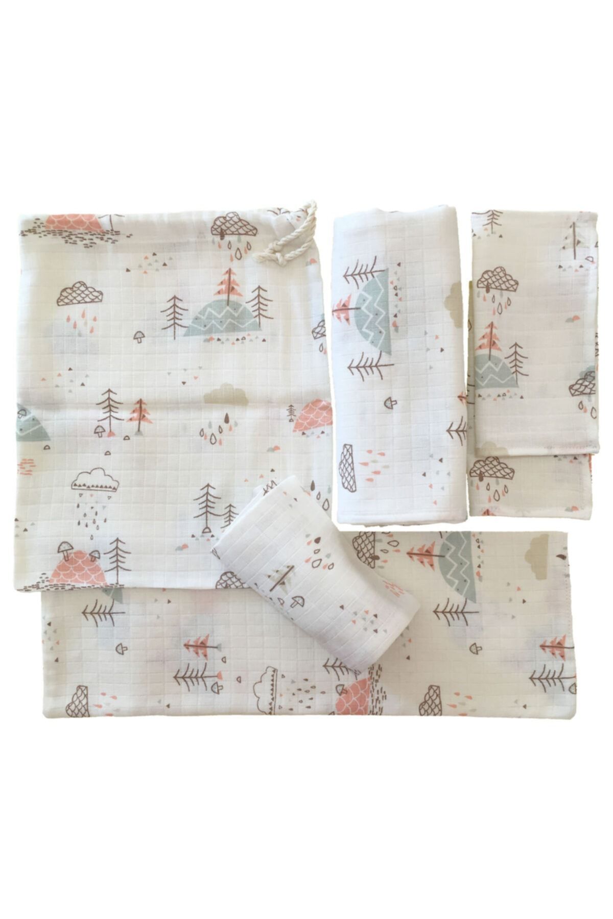 Muslin Set 6 Pieces Mushroom Hunting Figure