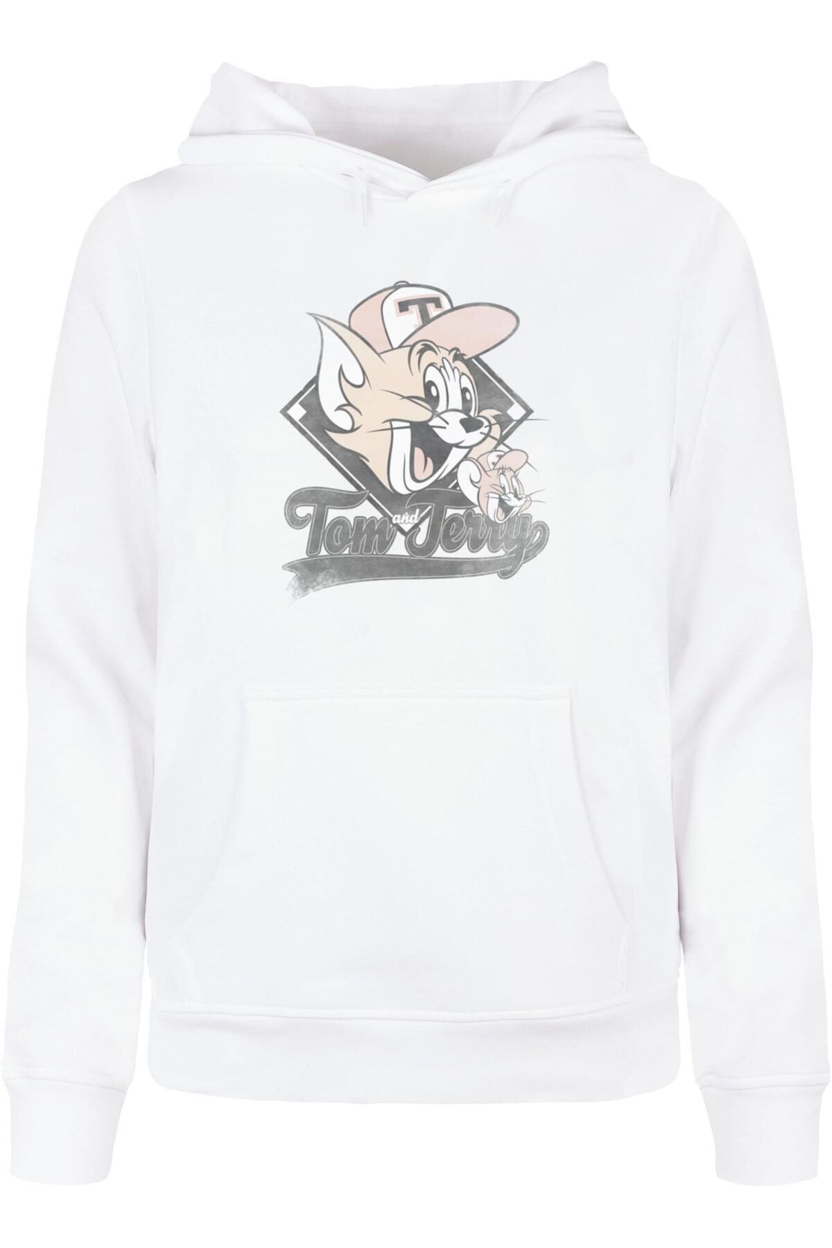 ABSOLUTE CULT-Damen Ladies Tom and Jerry - Baseball Caps Basic Hoody 1