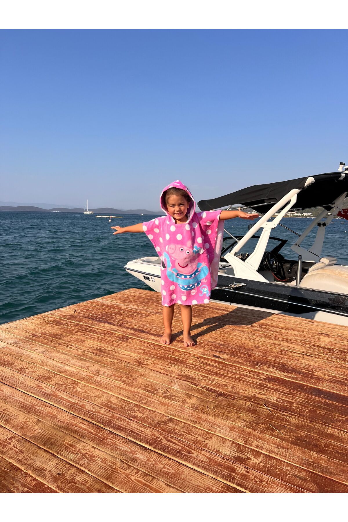 SOLENROSA Çoçuk havlu panço solenrosa