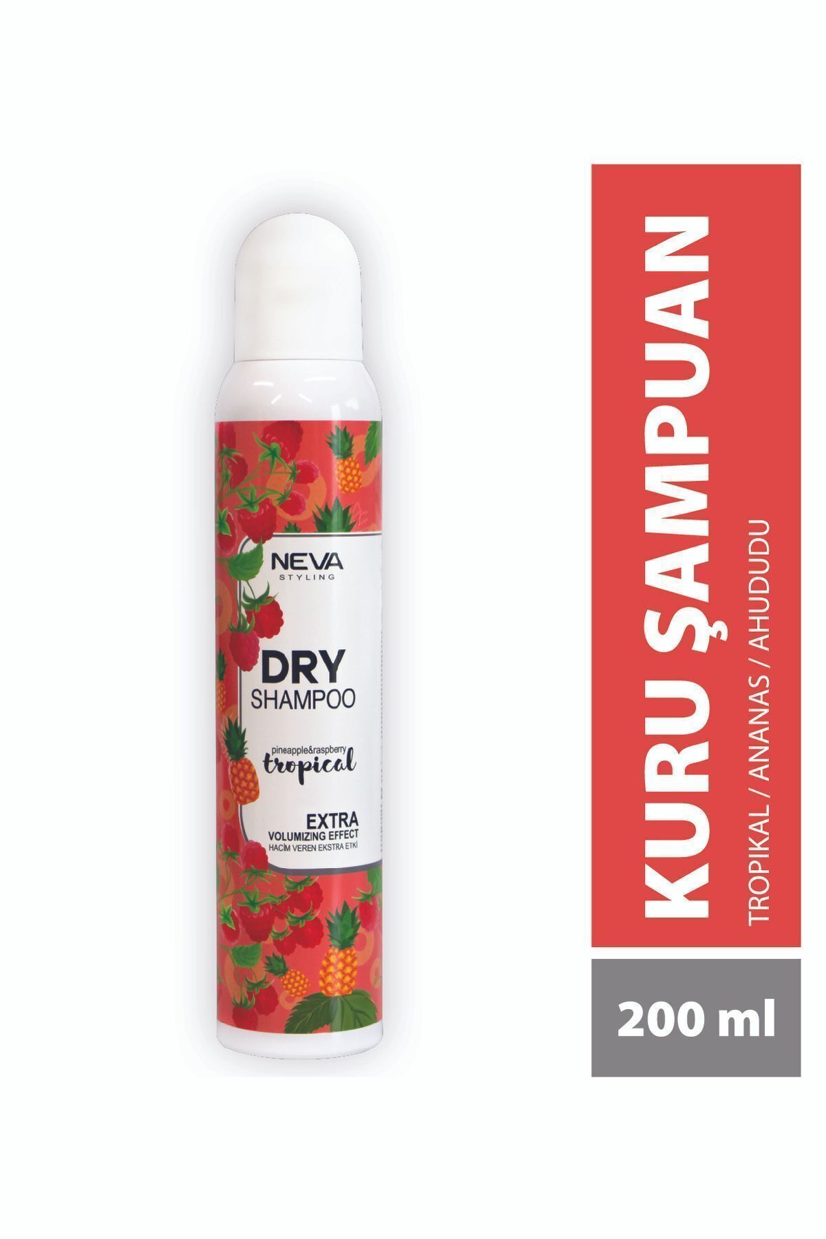 Neva Styling Kuru - Dry Şampuan TROPİCAL 200ml (Hacim Veren) pineapple-raspberry