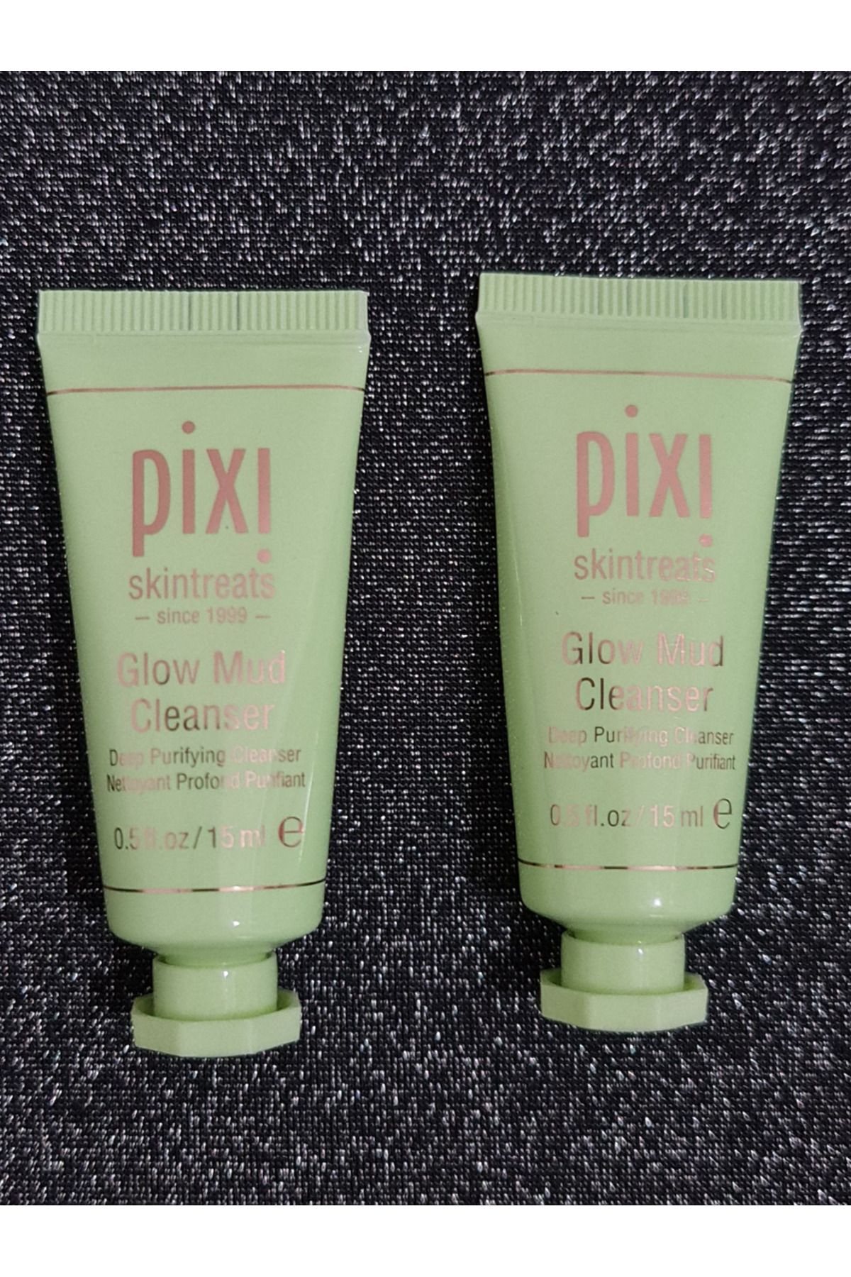 pixi-Glow Mud cleanser - Soothing and Pore cleanser, 2 Pieces 15mL+15mL 1