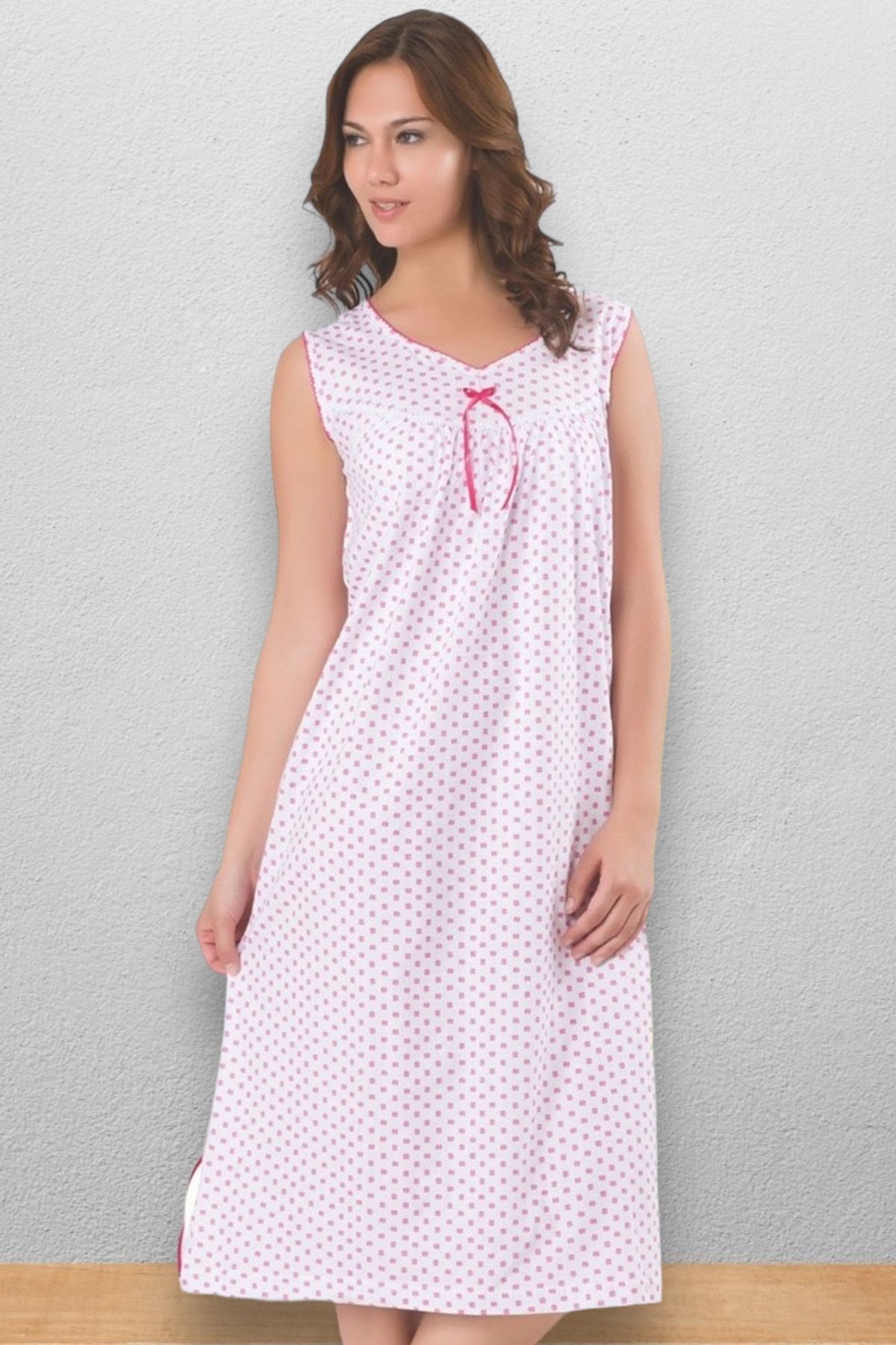 Nitesheys Kolsuz %100 Pamuk Penye Atınç Anne Gecelik, Hastahane, Hamile ve Lohusa Geceliği