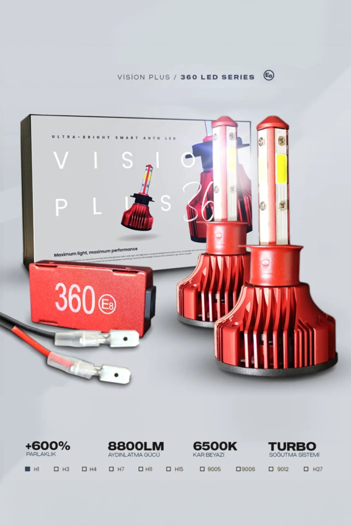 360° Led Xenon Dob H1 34w 8800 Lumen