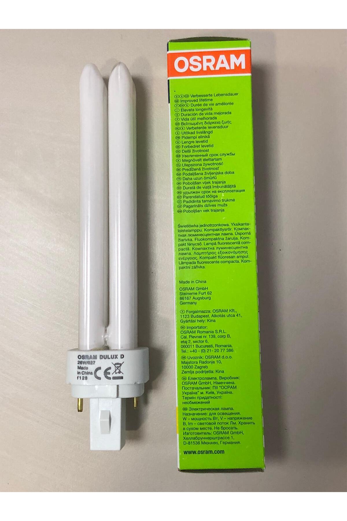 Osram 2 Adet Plc Lamba 26w/827 2p 2700 K 1800 Lümen Sarı Boy:16.5