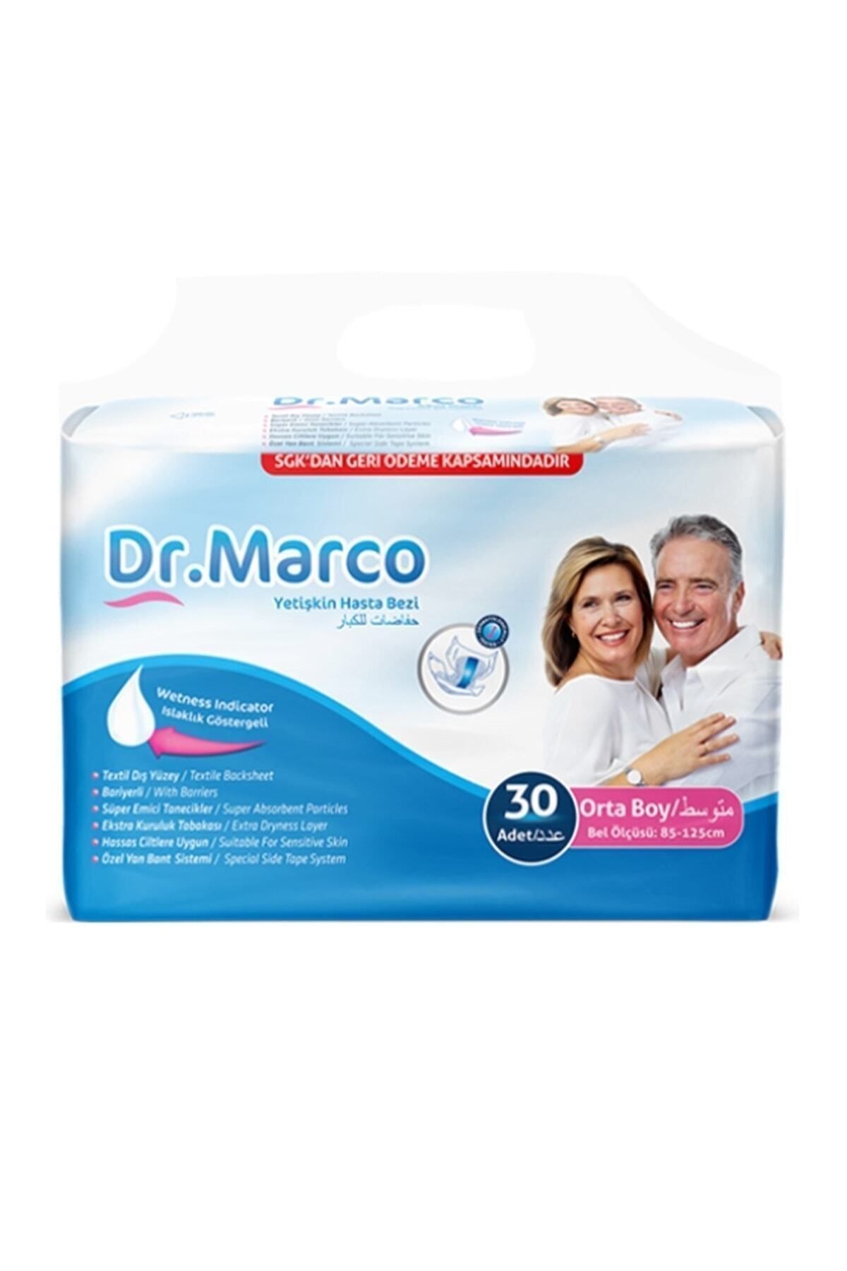 DR.MARCO Dr. Marco Yetişkin Hasta Altı Bezi Medium Boy 30'lu