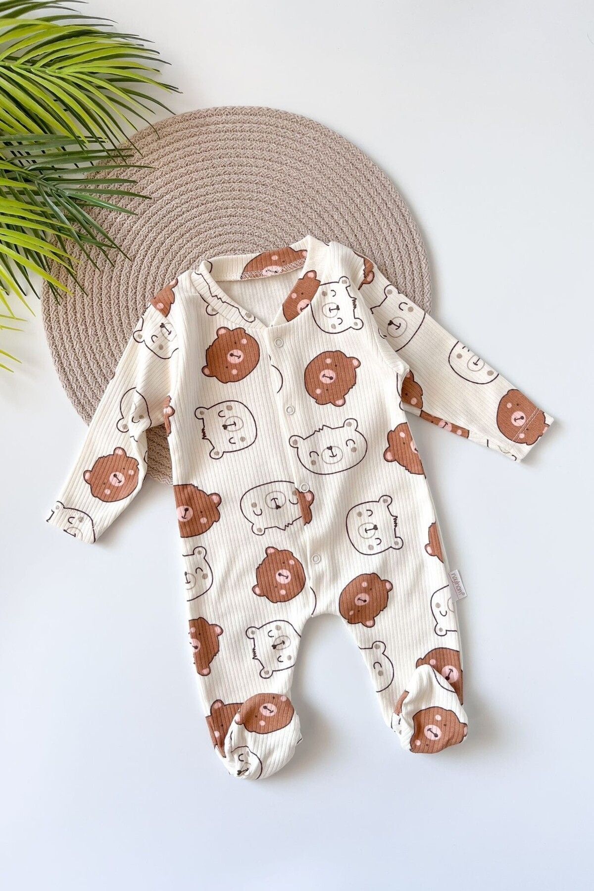 بادی نوزادی دخترانه قهوه ای Bofibo | bfb1.0004.01.1 اورجینال - تصویر 3