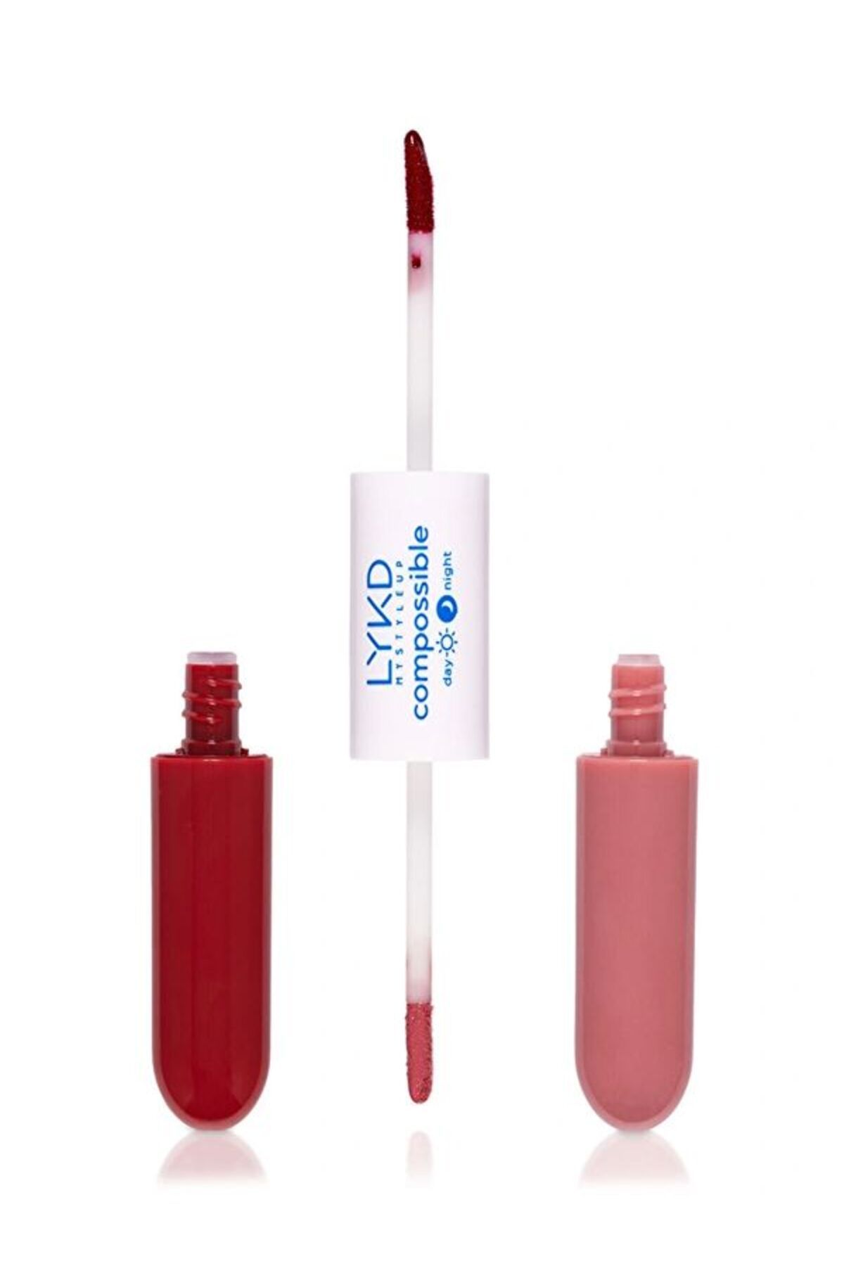 lykd-Double sided shiny Finish lip - lipstick liquid Day split Gloss 1