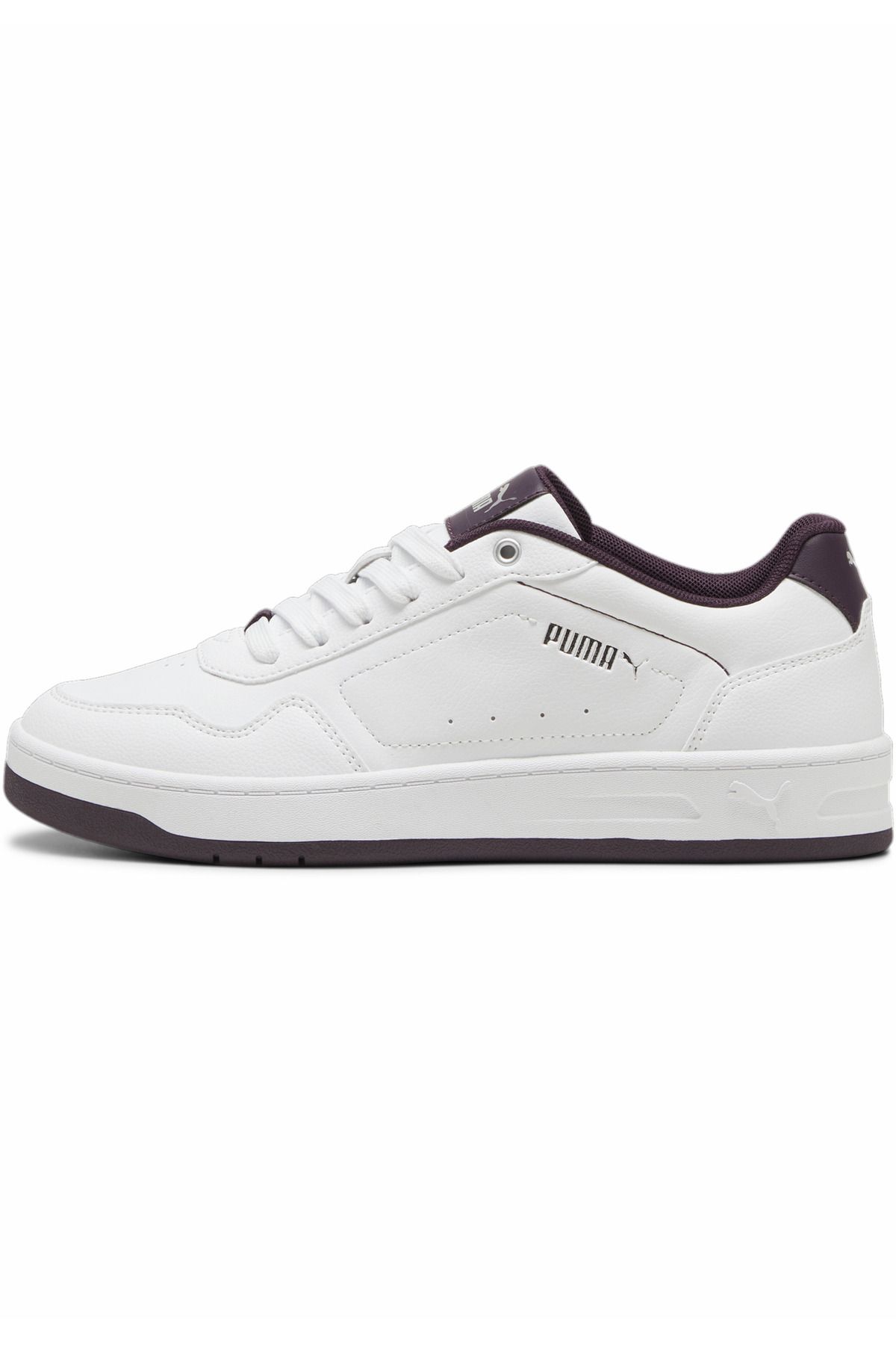 Puma Puma Court Classy - Biały I Czarny Śliwkowy, Kolor Srebrny Kobieta - 38,5