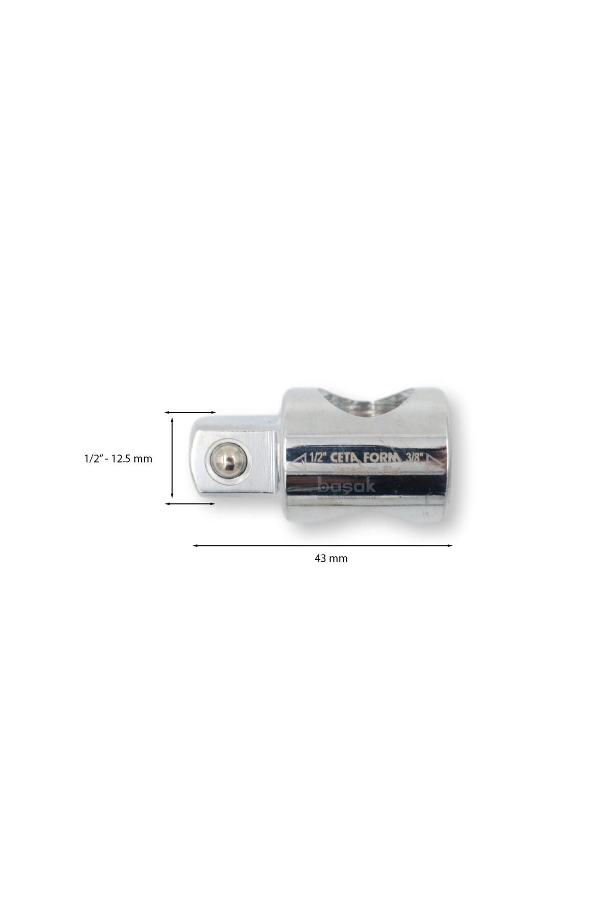 CETA FORM-C11-92 3/8'' Socket Adapter (3 Way) D:3/8''- E:1/2'' 2